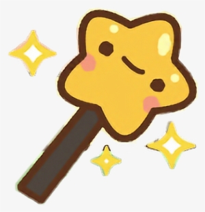 Clawbert Cute Kawaii Cartoon Wand Magic Star Fairy - Transparent Magic Wand Kawaii