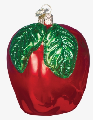 Apple Glass Ornament By Old World Christmas