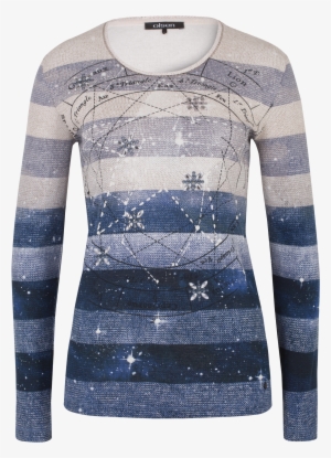 Long-sleeved Top With Colour Gradient - Sleeve