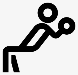 This Is An Image Of A Person Sitting In A Chair - Weight Machine Logo Black