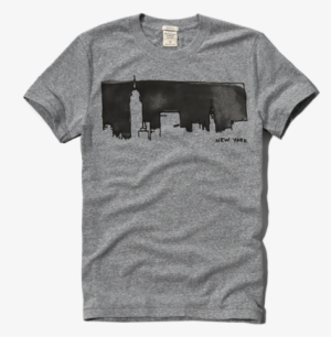 Mens Watercolor Nyc Graphic Tee - T-shirt