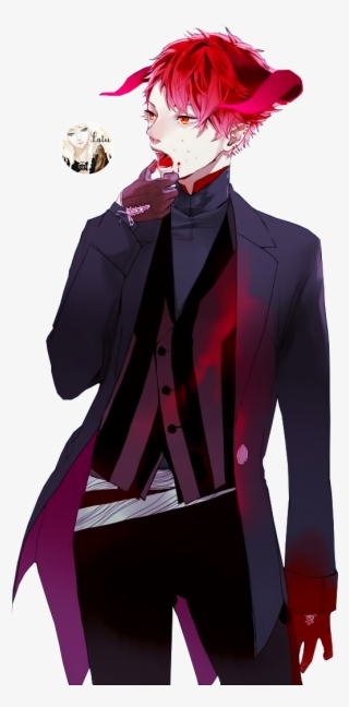 Anime Boy In Suit - Anime Boy Red Hair Render
