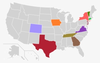 Presidential Candidate Home State Locator Map, 2000 - John F. Kennedy Library