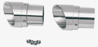 Vance & Hines Chrome Slash Cut Motorcycle Exhaust End - Vance & Hines Big Shot Duals Accessories