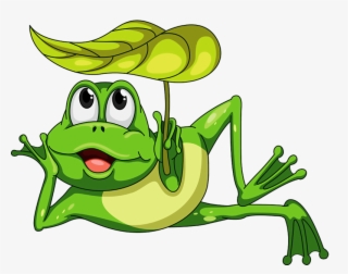 Green Frog Clipart Umbrella Clipart - Cartoon Frogs