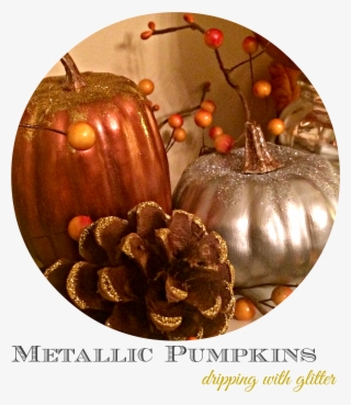 Glam Fall Pumpkin Diy Project Glitter Metallic Pumpkins - Mary's Medicinals