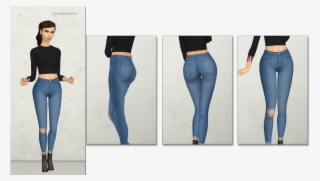 “chrissy • 23 Swatches • Custom Thumbnail • Disallowed - Sims 4 Jeans Maxis Match