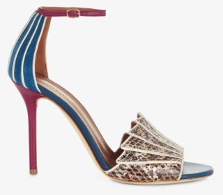 Paint Splatter Elaphe Deep Sea Nappa White Nappa - Malone Souliers