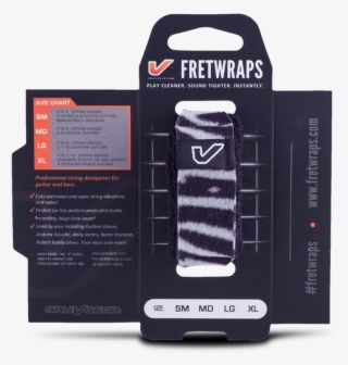 Gruv Gear Fretwraps Single Pack - Gruv Gear Fretwraps 1-pack Zebra Medium