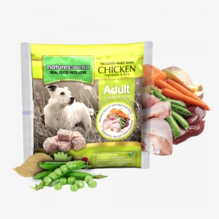 Chicken Nuggets With Vegetables And Rice - Natures Menu Frozen Dog Food