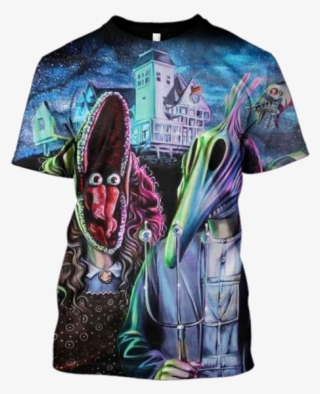 3d Beetlejuice Barbara And Adam Hoodie