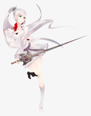 Weiss Render - White Hair Girl Anime Sword