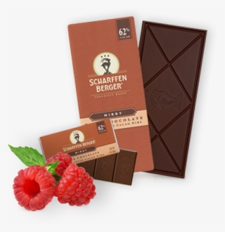 Nibby 62% Paired With Raspberries - Scharffen Berger: 62% Cacao Dark Nibby Bar:12 Count