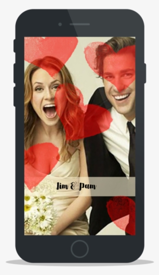 Hearts Screen And Banner Snapchat Geofilter - Iphone