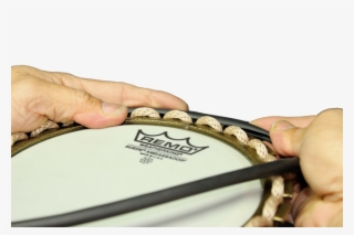With A Thinner Rope Tie On The Vertical Rope Wind It - Talking Drum