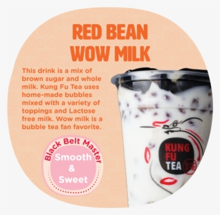 Red Bean Wow Milk From Kung Fu Tea - Kung Fu Tea