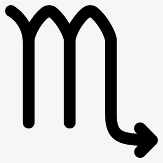 This Icon Looks Like Lower Case Alphabet M For Which - Scorpio Icon