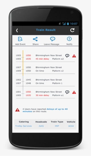 Train Track Andro - Connect Google Fit Screen
