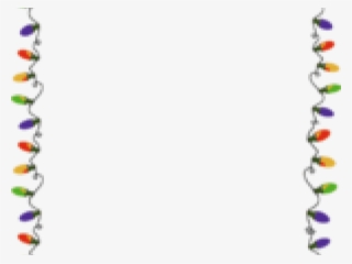 Christmas Lights Clipart Boarder - Transparent Background Christmas Border Png