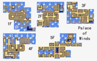 Legend Of Zelda, The - Minish Cap Palace Of Winds Map