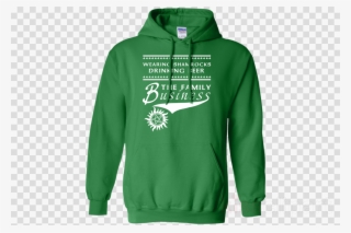 Pickle Rick Sweatshirt Clipart T-shirt Hoodie - Drinking Beer Supernatural The Family Business Winchester