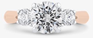 Carizza Engagement Rings 3 Stone Engagement Rings New - 14k White Gold Finish 925 Silver Diamond Vintage Engagement