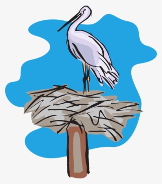 Bird Standing On Nest Svg Clip Arts 528 X 598 Px
