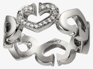 Hearts And Symbols Ringwhite Gold, Diamonds - Hearts And Symbols Ring
