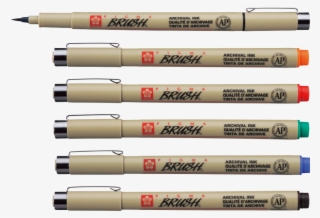 Sakura Pigma Brush Pen - Sakura Pigma Micron 001
