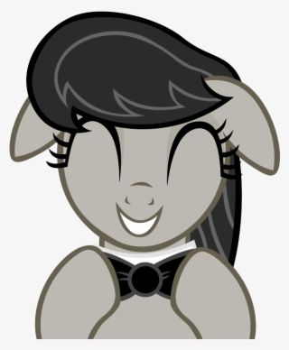 Dtkraus, Bowtie, Cute, Eyes Closed, Floppy Ears, Grayscale, - Octavia Melody Happy