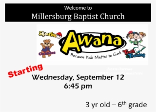 School Has Started, And With That Our Children Are - Awana