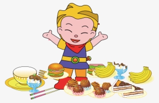 Kid Eating Cake Png - Eating