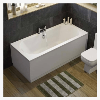 Ceramica Curved Bath - Double Ended Bath Shower Bath