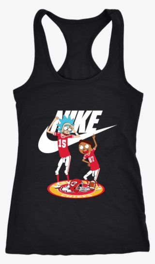 Kansas City Chiefs Rick And Morty Nike Logo Football