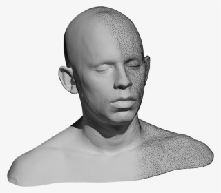 High Resolution 3d Scan Of Person's Face - 3d Male Face Scan
