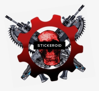 Gears Of War Skull Logo - Gears Of War 2 Lancer