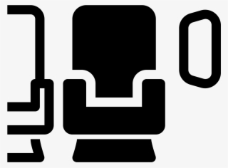 Aircraft Seat Window Filled Icon - Seats Icon