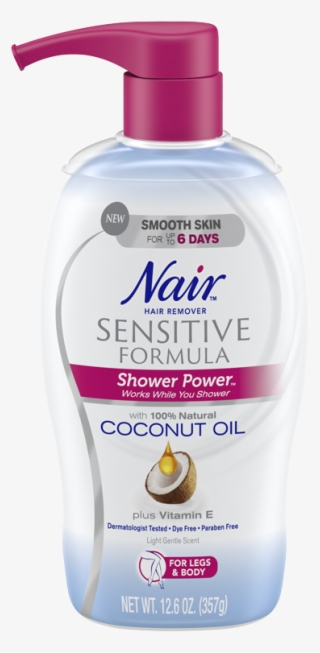 Infused With 100% Natural Coconut Oil And Vitamin E - Nair Hair Removal Coconut Oil