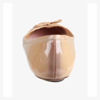 Valentino Beige Patent Ballerinas - Peach