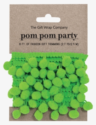 Lime Pom Pom Party Trim - Tree