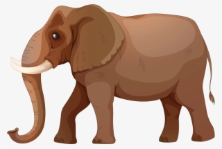 African Elephant Indian - Elephant In The Desert Cartoon
