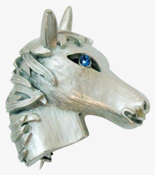 Rare Unsigned Crown Trifari Vintage Figural Horse Head - Horse