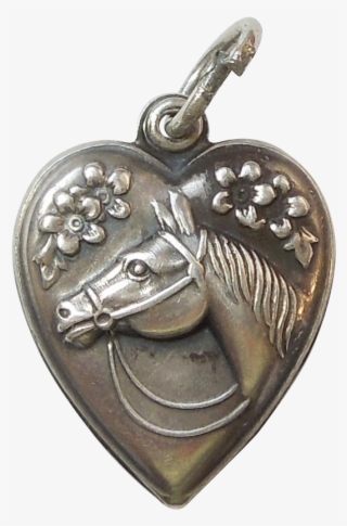 This Circa 1940s Sterling Puffy Heart Features The - Charm Bracelet