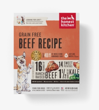 The Honest Kitchen Love Grain Free Beef All Life Stages - The Honest Kitchen Grain Free Beef Dehydrated Dog Food