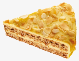 Almondy Slice - Cake Slice Top Png