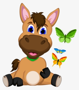 Фото, Автор Soloveika На Яндекс - Cute Cartoon Horse With Flowers