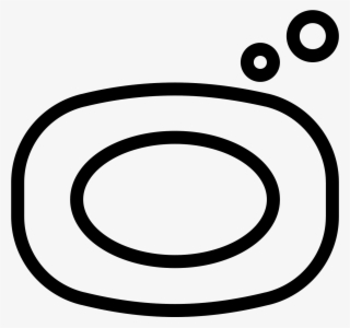 The Icon Is Shaped Like An Oval With Another Oval Inside - Soap Picture Line Drawing