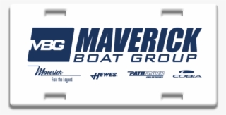 Maverick Boat Group With Brands Aluminum License Plate - Vehicle Registration Plate