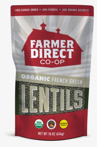 Organic, Fairdeal French Green Lentils From Farmer - Farmer Direct Coop