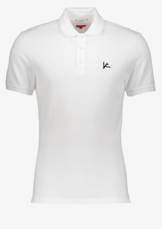 Ss Logo Polo White/navy - Isaia